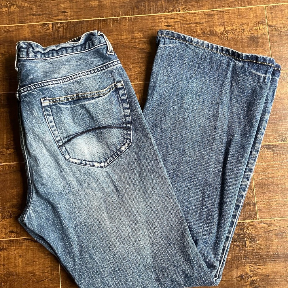 Vintage OP Ocean Pacific Womens 32x30 Bootcut Jeans Rainbow Tag Medium Wash Y2K